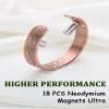 MagEnergy Copper Bracelet for Men, 18X Strength Magnetic Bracelet with 3800 Gauss Magnets, 99.99% Pure Solid Copper, Men's Jewelry Gift (Copper-Tree of Love) view 3