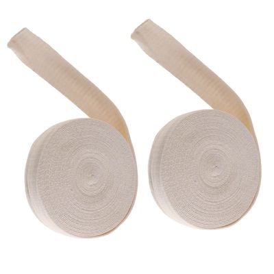 High Elastic Cotton Tubular Stockinette Bandages 2pcs Pack 5cm X 10m Elastic Cotton Wraps for Leg Support and Use