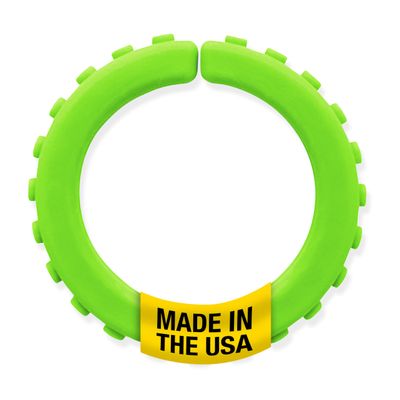 ARK Brick Chew Bracelet, Sensory Toys for Kids and Adults, Oral Fidget for Autism, ADHD, SPD, Anxiety, Medical-Grade, Textured Sensory Chew, XT, Firm, Lime Green, Small