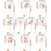40 PCS Bear Baby Shower Cupcake Toppers Carriage Moon Star Oh Baby Girl Cupcake Picks It's a Girl Balloon Bear Cupcake Decorations for Baby Shower Girls Birthday Party Cake Decorations Supplies Pink view 2