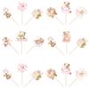 40 PCS Bear Baby Shower Cupcake Toppers Carriage Moon Star Oh Baby Girl Cupcake Picks It's a Girl Balloon Bear Cupcake Decorations for Baby Shower Girls Birthday Party Cake Decorations Supplies Pink view 3