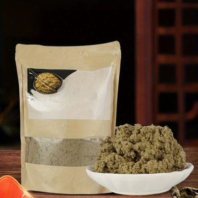 Aerkenga Moxa Wool 500g, 100% Pure 3-Year Aged Mugwort Floss with Low-Smoke & Mild Heat for Various Moxibustion Tools Suitable for DIY & Traditional Wellness