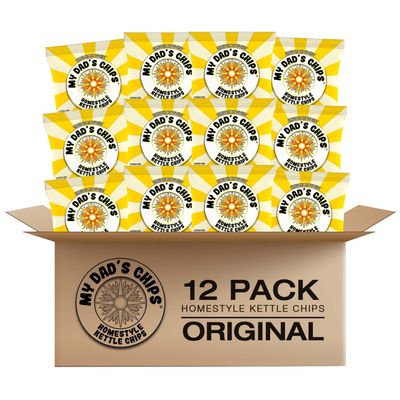 My Dad's Chips - Original Flavor Potato Chips - 12 Packs 6 oz Each