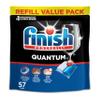Finish Quantum Dishwasher Pods, No Pre-Rinse Dishwasher Detergent Soap Removes 24HR Dried-On Stain and Grease, Leaving a Virtually Spotless Shine, 57 Count view 1