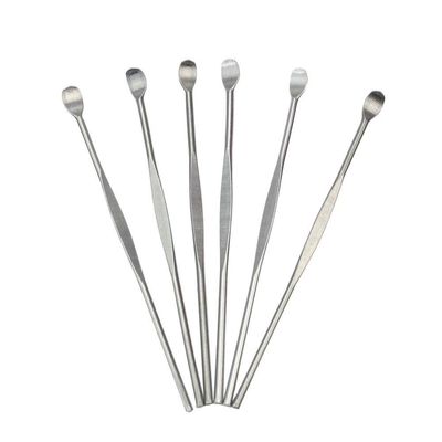 6Pcs Stainless Steel Ear Pick Curette Wax Remover Cleaner Tool Silver Earpick Exquisite Workmanship