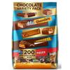 200-Piece Mini Chocolate Bars Bulk Pack Assorted Bite-Size Candy for Parties, Holidays, and Everyday Snacking view 1