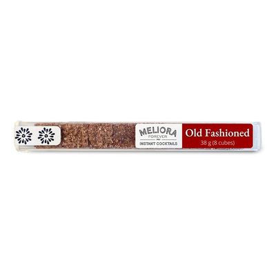 Meliora Forever Old Fashioned Instant Mix Cubes, Made with Demerara Sugar and 18.21 Prohibition Aromatic Bitters, Makes 8 Drinks