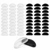 30 Pairs Glasses Nose Pads, D-Shaped Silicone Anti-Slip Nose Pad Stickers for Eyeglasses & Sunglasses, Soft Adhesive Nose Pieces, 15 Clear + 15 Black, 0.8" x 0.4" x 0.04" view 1
