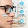 30 Pairs Glasses Nose Pads, D-Shaped Silicone Anti-Slip Nose Pad Stickers for Eyeglasses & Sunglasses, Soft Adhesive Nose Pieces, 15 Clear + 15 Black, 0.8" x 0.4" x 0.04" view 4