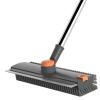 4 in 1 Floor Scrub Brush with Squeegee Long Handle Grout Brush 52'' 2026 Upgraded Multi-Functional Stiff Bristle Cleaning Scrub Brush Rotating Tile Brush for Cleaning Bathroom Patio, Pool, Garage view 1