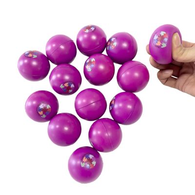 Custom PU Stress Relief Balls in Bulk Personalized Logo Foam Hand Therapy Balls for Office Wellness, Corporate Events & Promotional Use (50+ Units) (50)