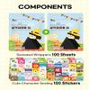 [100 Sheets] Nice witch's Seaweed Nori for Gimbap, Triangle Rice Balls & Onigiri Korean Nori (50 Sheets x 2 Packs) view 2