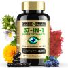 37 in 1 Eye Vitamins with Lutein and Zeaxanthin Supplement Eye Supplement with CoQ10, Omega-3, Minerals Eye Health Support for Adults and Seniors, Daily Vision Supplement, 120 Black Softgels view 1