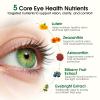 37 in 1 Eye Vitamins with Lutein and Zeaxanthin Supplement Eye Supplement with CoQ10, Omega-3, Minerals Eye Health Support for Adults and Seniors, Daily Vision Supplement, 120 Black Softgels view 2
