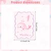 Fukaisu 12pcs Baby First Holiday Cards, 12 Monthly Milestone Photo Cards First Birthday & Newborn Gift Baby Shower Photo Props for Holiday Festival (Pink) view 2