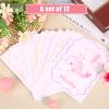 Fukaisu 12pcs Baby First Holiday Cards, 12 Monthly Milestone Photo Cards First Birthday & Newborn Gift Baby Shower Photo Props for Holiday Festival (Pink) view 3