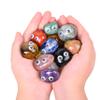 Gemstones Tumbled Stones, 0.7 "-1.1" Natural Polished Quartz Healing Stones with Cute Eyes, Reiki Crystals for Relief, Home Decor, Gift, Rock Garden 0.45 lbs(5-8PCS) view 1