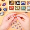 Gemstones Tumbled Stones, 0.7 "-1.1" Natural Polished Quartz Healing Stones with Cute Eyes, Reiki Crystals for Relief, Home Decor, Gift, Rock Garden 0.45 lbs(5-8PCS) view 4