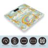 Cartoon Giraffe Rainbow and Clouds Scale for Body Weight Highly Accurate Bathroom Body Scale Sturdy Tempered Glass Digital Weight Scales LCD Display Smart Scales Rounded Corners Design view 3