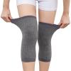 SUJAYU 1 Pair Knee Sleeves for Women & Men, Lightweight Thin Knee Sleeves for Knee Pain Relief, Knee Warmers Knee Brace Undersleeve Dancer Knee Pads, Knee Brace for Daily Use (Gray, Medium) view 1