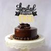 Gyufise 1Pc Limited Edition 1966 Cake Topper Glitter Sixty Happy 60th Birthday Cake Topper Cheers to 60 Years Cake Pick Decoration for Anniversary Party Cake Decorations Supplies Black Gold view 4