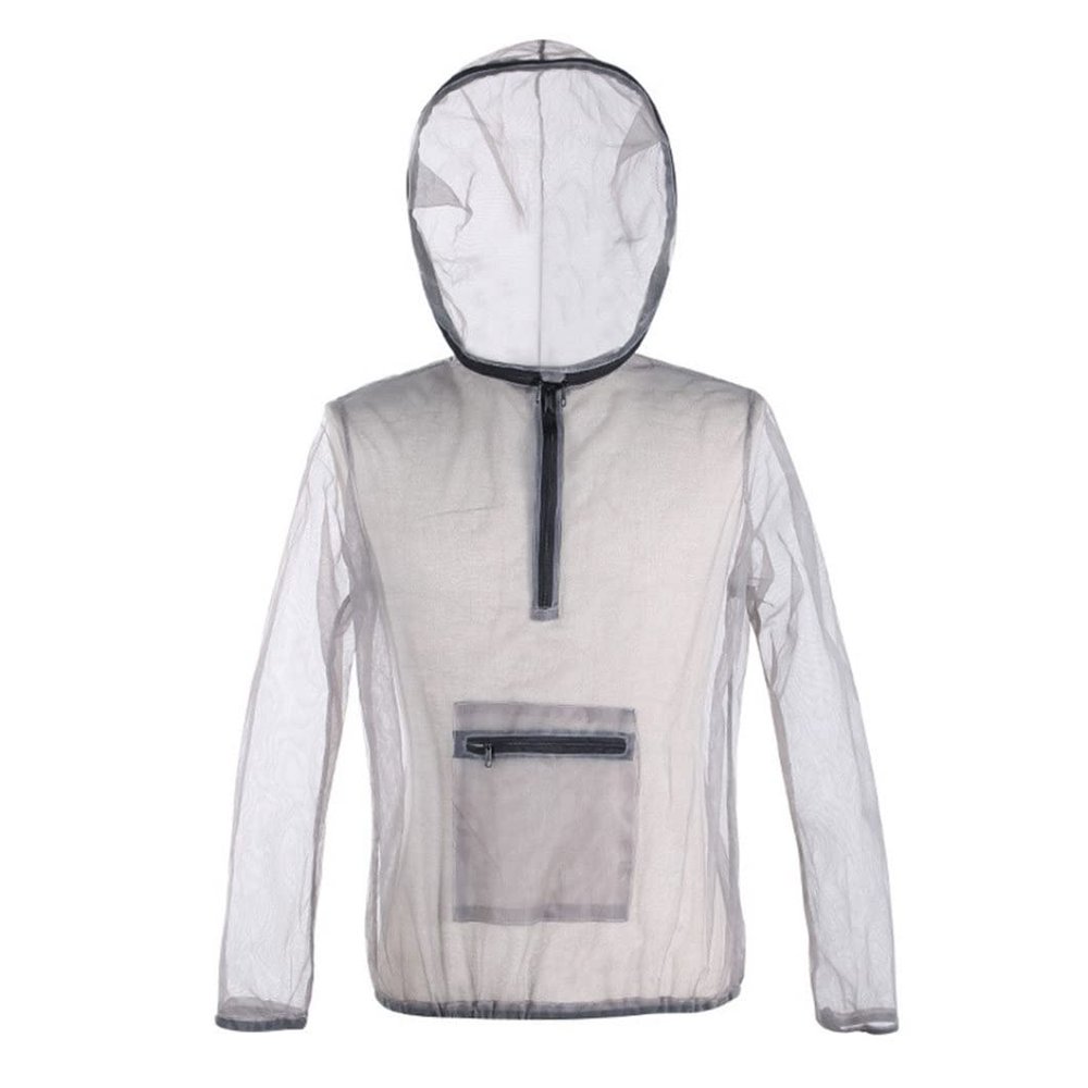 Otbushit XL Insect Protection Clothing, Mosquito Suit with Hooded Midge Net Summer Mesh Breathable Bug-Proof Lightweight Mosquito Protection for Fishing Camping Outdoor