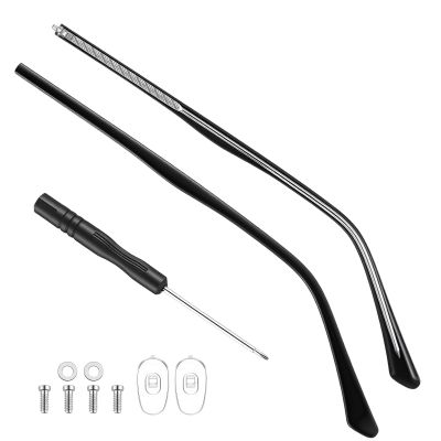 1 Pair Eyeglass Repair Kit Universal Glasses Arm Replacement Frame Tightening Set with Screws & Screwdrivers Complete Eyewear Repair Parts for Legs, Hinges & Adjustments