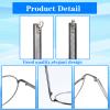 1 Pair Eyeglass Repair Kit Universal Glasses Arm Replacement Frame Tightening Set with Screws & Screwdrivers Complete Eyewear Repair Parts for Legs, Hinges & Adjustments view 4