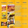 GCYYSIQS 9packs Chinese Crispy Snacks,510g/17oz,Crush to Eat Noodle,Crayfish Flavor,Pea Flavor,Fire Chicken Flavor (B) view 2