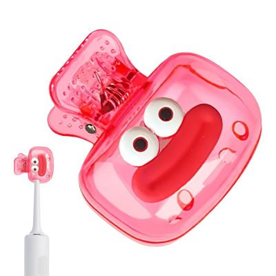 10 Piece Toothbrush Cover Cap Protector Clip Pod Case, Toothbrush Head Cover with Ventilation Hole,Toothbrush Cap for Household travel (pink)