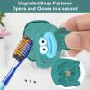 10 Piece Toothbrush Cover Cap Protector Clip Pod Case, Toothbrush Head Cover with Ventilation Hole,Toothbrush Cap for Household travel (cyan) view 3