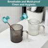 10 Piece Toothbrush Cover Cap Protector Clip Pod Case, Toothbrush Head Cover with Ventilation Hole,Toothbrush Cap for Household travel (cyan) view 4