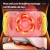 Abdominal Massager, Electric Bian Stone Tummy Kneading Instrument, Adjustable 3 Intensity Abdominal Massager Belt with Forward/Reverse Kneading, for Period Cramps, Flattening Belly, Constipation view 4