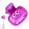 10 Piece Toothbrush Cover Cap Protector Clip Pod Case, Toothbrush Head Cover with Ventilation Hole,Toothbrush Cap for Household travel (purple)
