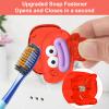 10 Piece Toothbrush Cover Cap Protector Clip Pod Case, Toothbrush Head Cover with Ventilation Hole,Toothbrush Cap for Household travel (red) view 3