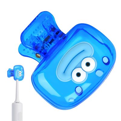 10 Piece Toothbrush Cover Cap Protector Clip Pod Case, Toothbrush Head Cover with Ventilation Hole,Toothbrush Cap for Household travel (blue)