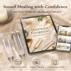 CREVIK Tuning Forks for Healing Set - 128 Hz, 174 Hz, 432 Hz, 528 Hz Weighted & Unweighted Resonance Tuning Fork Kit - Chakra Sound Therapy Instruments for Meditation & Yoga in Pouch view 2