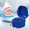 2-Pack Denture Bath Case Cup, w/Denture Cleaning Brush, Lid and Strainer Basket Portable False-Teeth/Retainer Cleaner Tool, Complete Clean Care for Dentures (Purple, Medium-2C) view 4