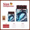 nqwawe Gift With Deep Blue Animal Whale Print Drawstring Bags Reusable Cotton Candy Bag For Wedding Party Favors view 4