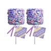 Melville Giant Marshmallow Pops - 2 Count - Cotton Candy - Candy & White Fudge Coated Marshmallows view 1