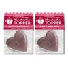 Chocolatey Dipped Marshmallow Toppers - Pack of 2 - Heart Shaped Marshmallows For Hot Cocoa view 1