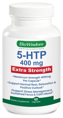 5htp 400mg Capsules Per Vegetarian Pill Extra-Strength Max Dose 5 htp Supplement. Sleep, Positive Outlook, Calmness, Cognition. 1 Pill is 400mg 5-htp Supplement and 2 Pills is 800mg htp5