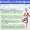 5htp 400mg Capsules Per Vegetarian Pill Extra-Strength Max Dose 5 htp Supplement. Sleep, Positive Outlook, Calmness, Cognition. 1 Pill is 400mg 5-htp Supplement and 2 Pills is 800mg htp5 view 4