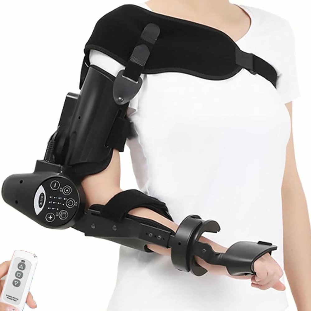 Arm Flexion/Extension Trainer, Electric Elbow Rehabilitation Device, for Home Use Upper Limb Arm Rehabilitation Training Device