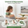 NRQCJM Heated Neck Massager with Real Hand Tech, 4d Deep Tissue Shoulder and Back Massager, Finger Kneading for Chronic Pain Relief, Portable Shiatsu Massager for Office and Home view 2