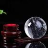 HSDXBA Smelting White Quartz Sphere Ball Healing Crystal Stone Decorative Ball with Stand Photography Lensball, Reiki Meditation Orb and Home Decor,130mm view 4