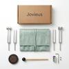 Jovieus Sound Healing and Sound Therapy Tuning Forks for Healing Set (128Hz, 136.1Hz, 256Hz, 384Hz). Weighted & Unweighted Tuning Fork for Meditation, Yoga, Chakra Balance & Relaxations view 1