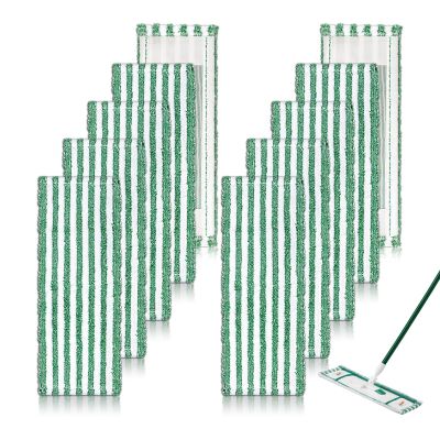 10 Pcs Replacement Mop Head Refills Compatible with Libman Wet & Dry Mop and Libman Floor Cleaning Mop Pads for Multi-Surface, Microfiber Floor Cleaning Refills Washable Reusable
