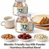 5 Flavors Soy Milk Powder Mix, 500g*5 Cans Breakfast Cereal, Ready-to-Use For Blender/Smoothie Maker, No Soaking/No Cleaning, Nutritious & Smooth view 2