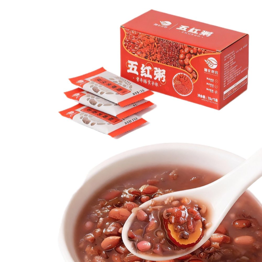 5-Ingredient Mixed Coarse Grain Porridge, 525g (7 Individual Packets), Easy Cooking For Breakfast/Lunch/Snack, Nutritious & Delicious